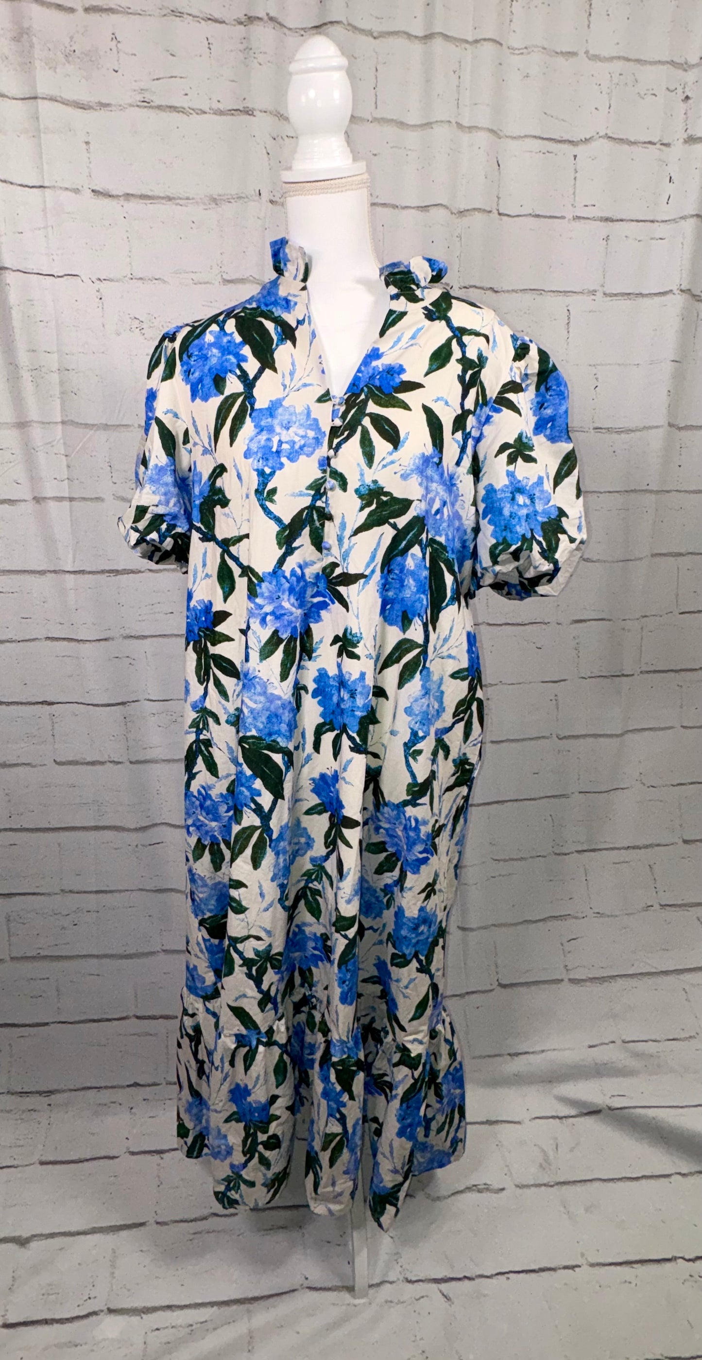 Heirloom Hydrangea Midi Dress