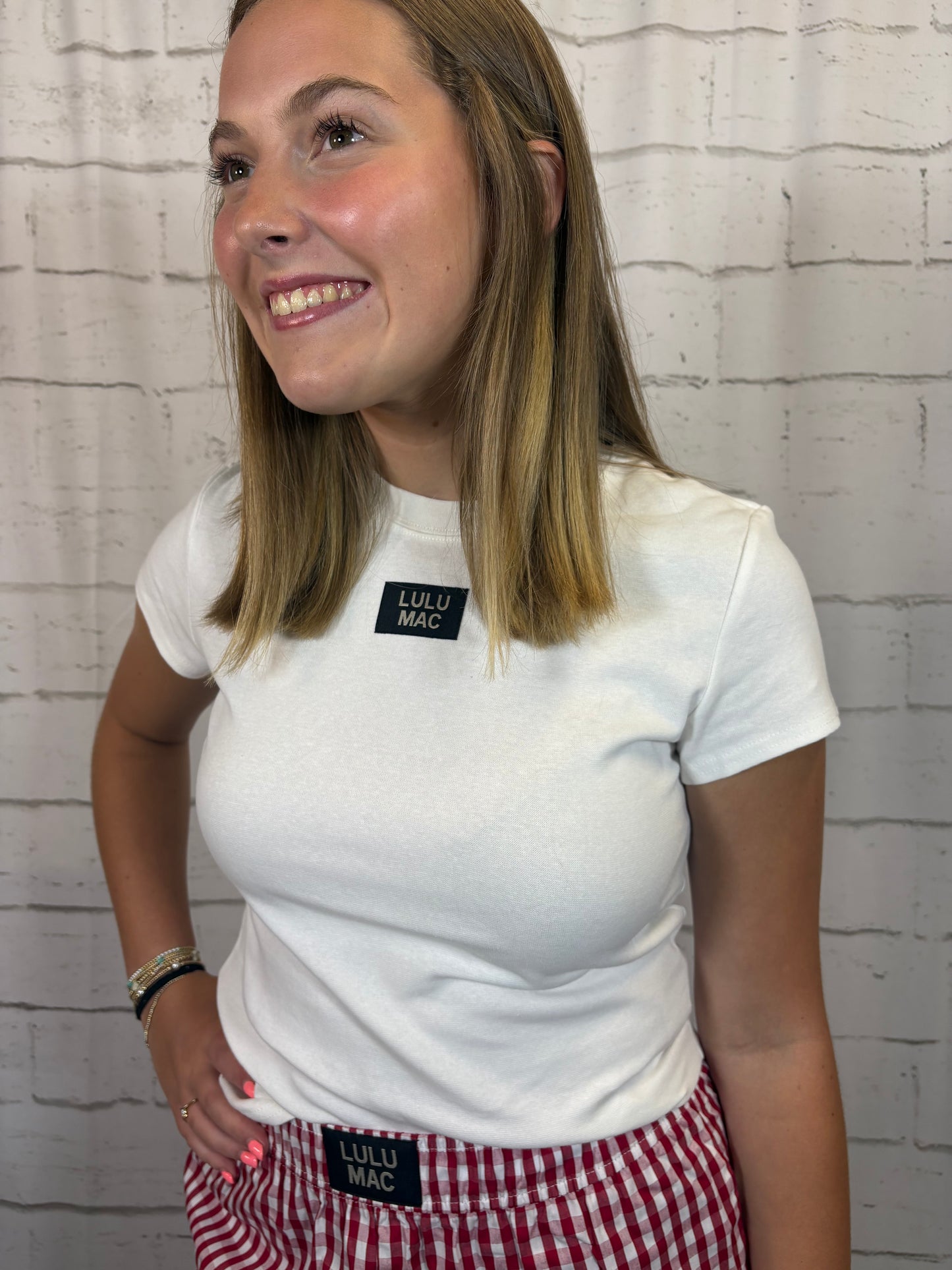 Lulu Mac Babydoll Tee- White