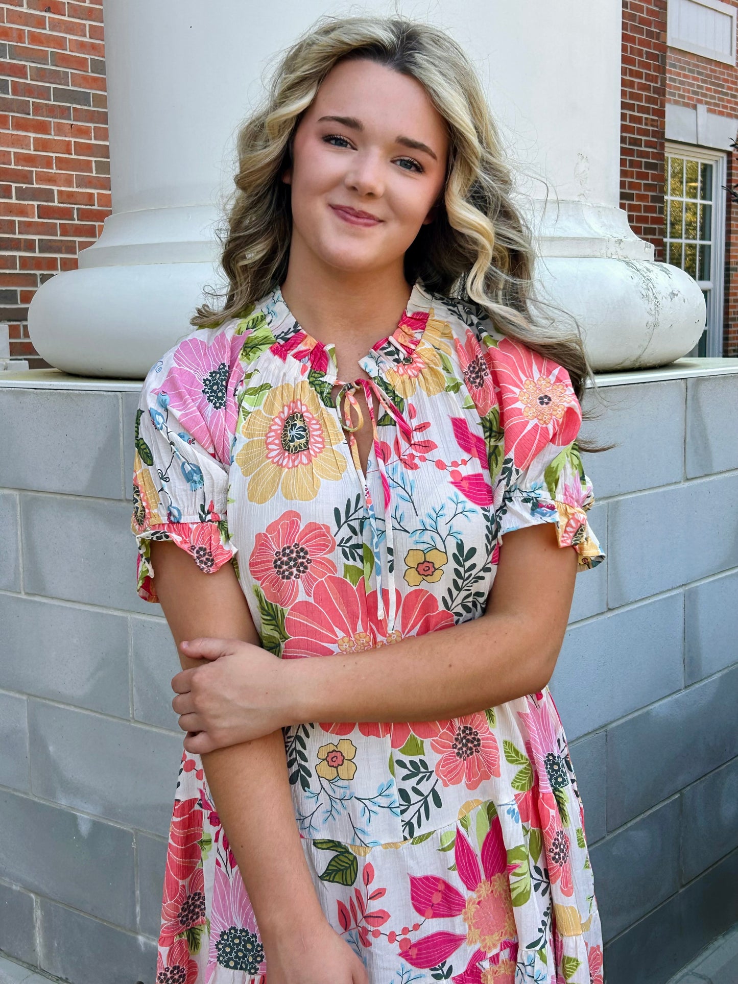 Spring Blossom Maxi Dress