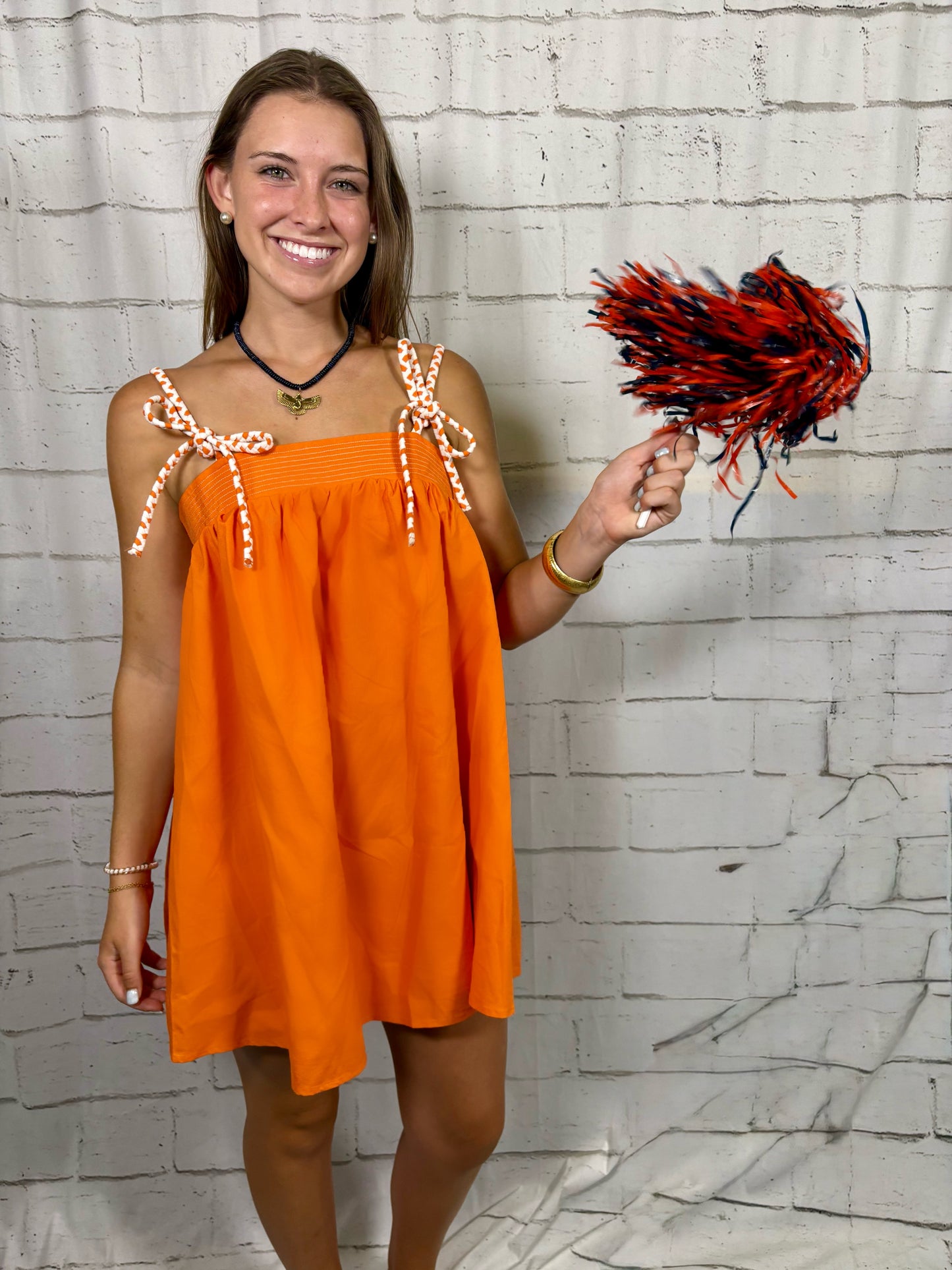 The Playmaker Dress-Orange