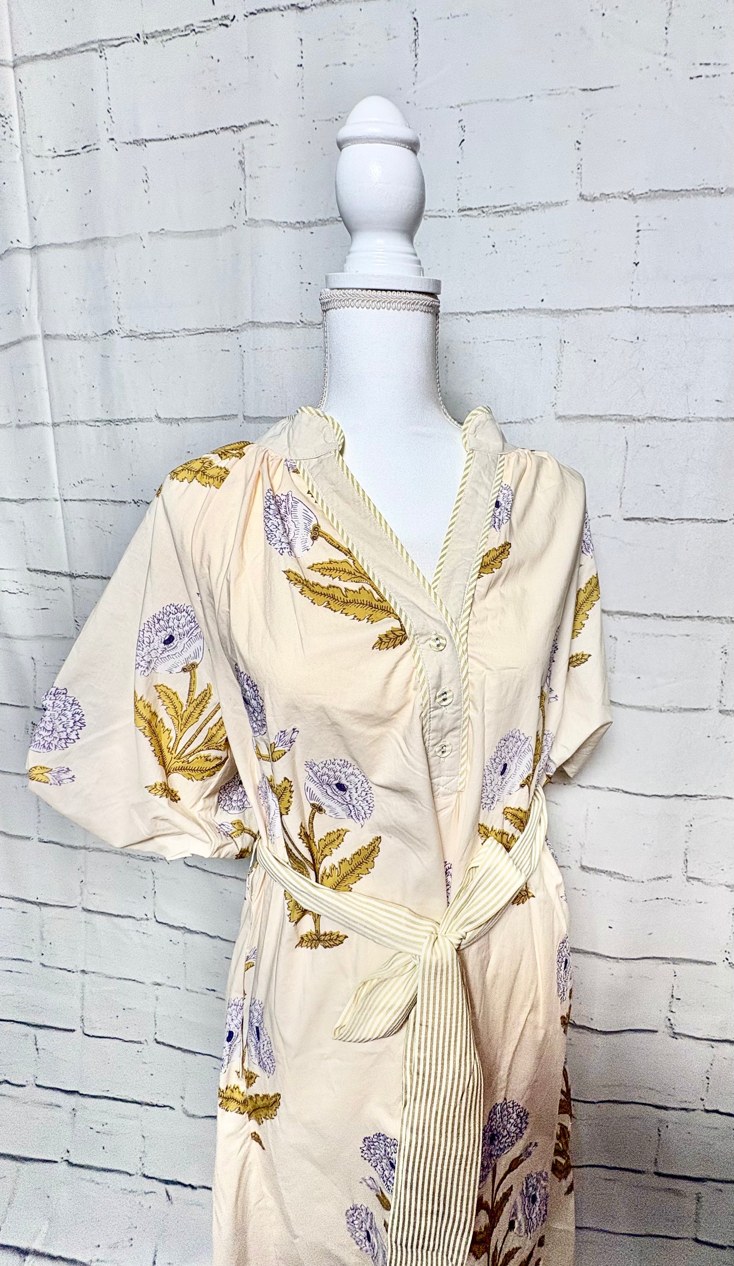 Wildflower Bloom Dress- Cream