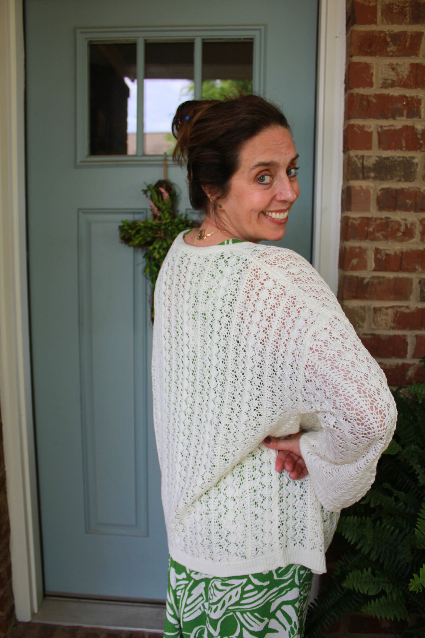 Crochet Drop Sleeve Cardigan