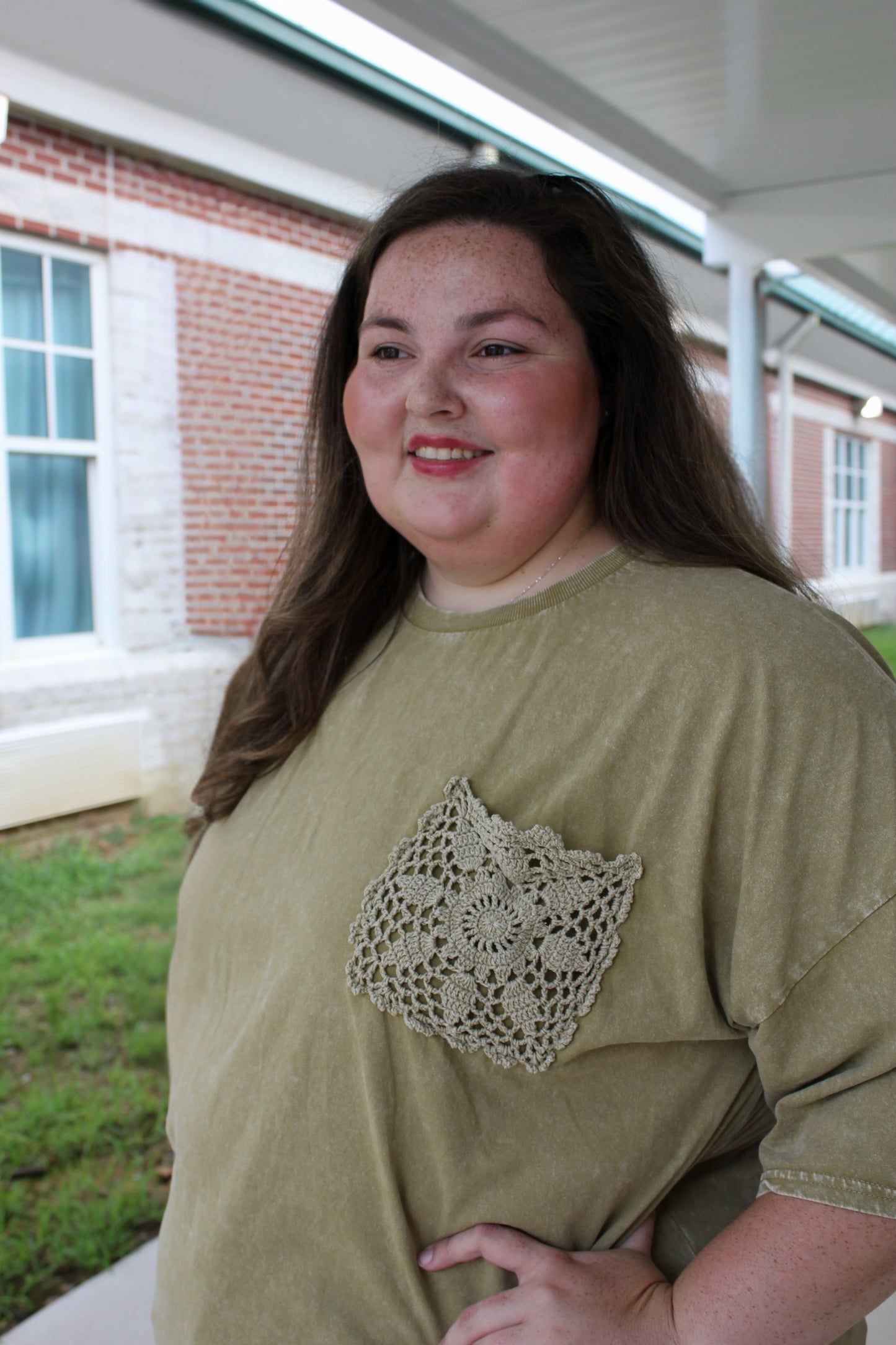 Crochet Pocket Tee