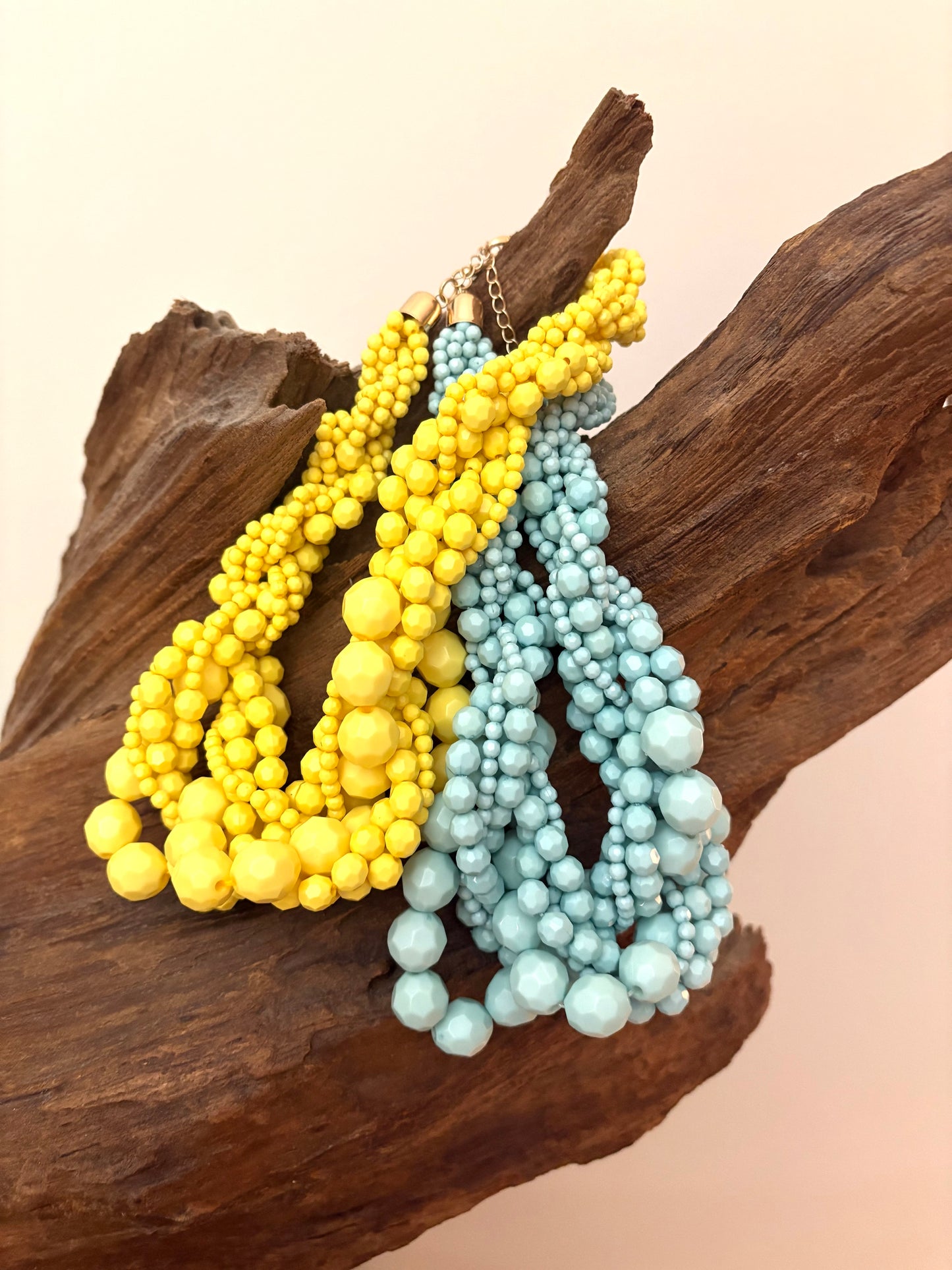 Estella Beaded Necklace- Blue