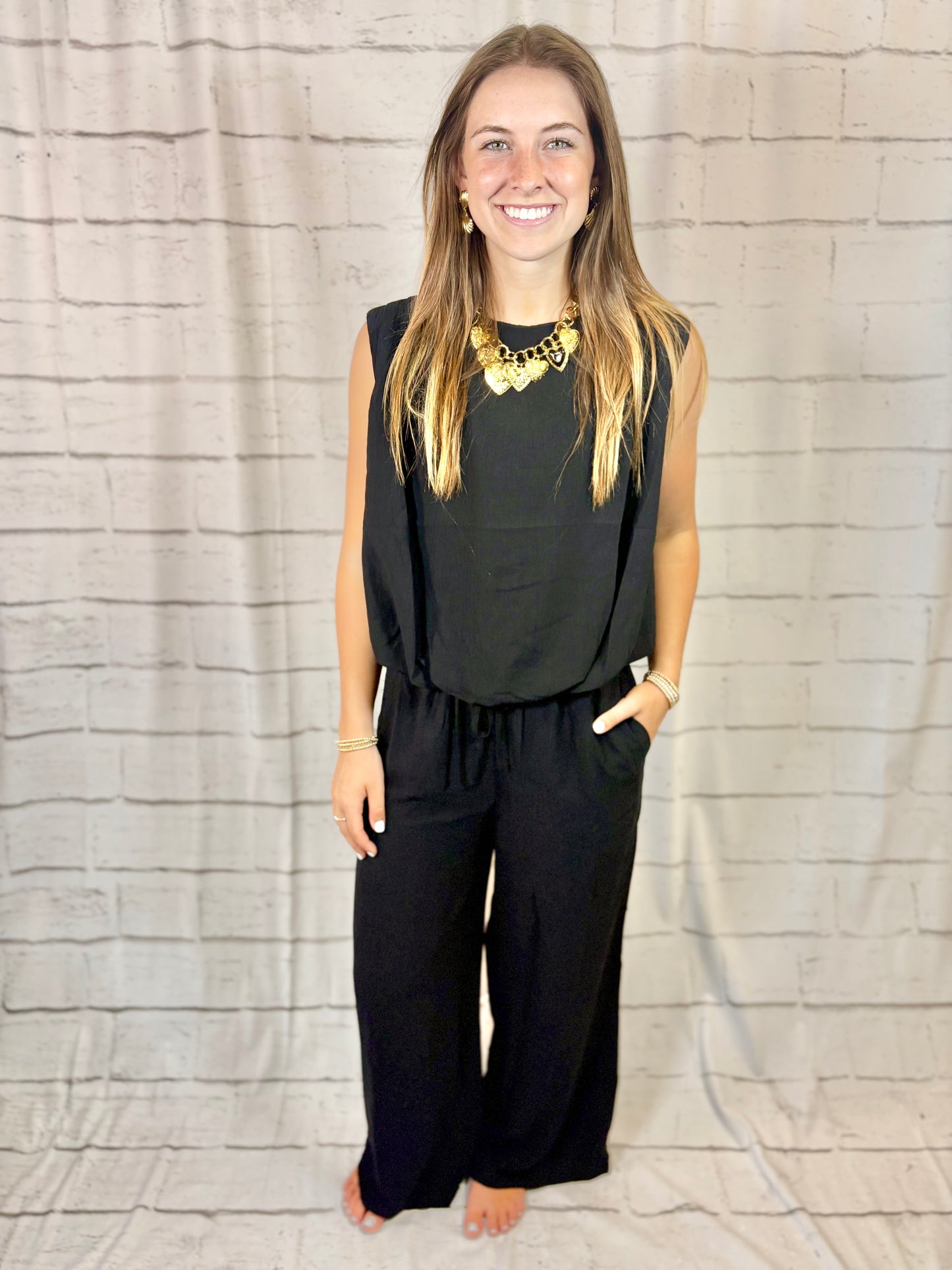 Black Bubble Hem Set