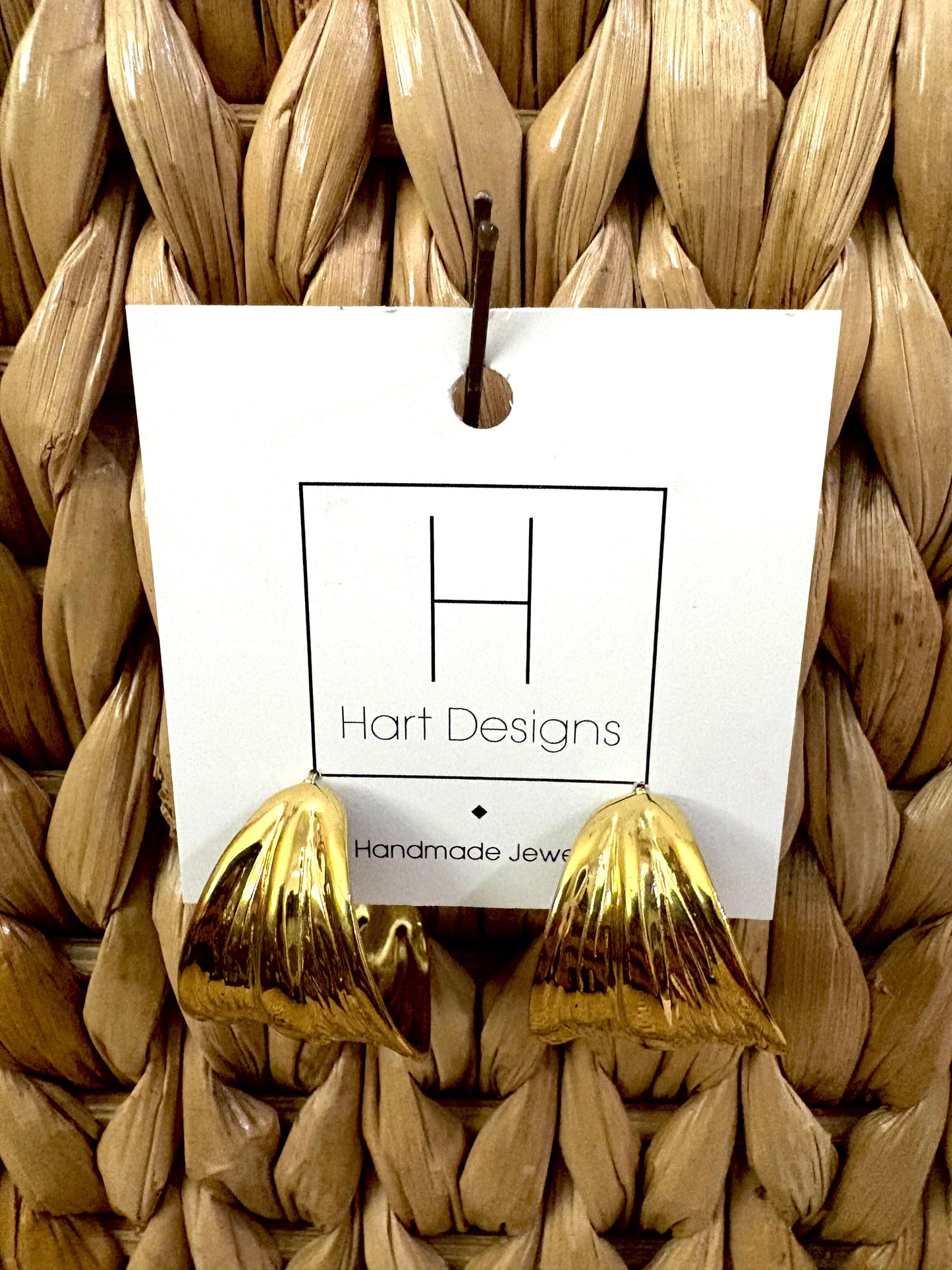 Gold Fern Earrings