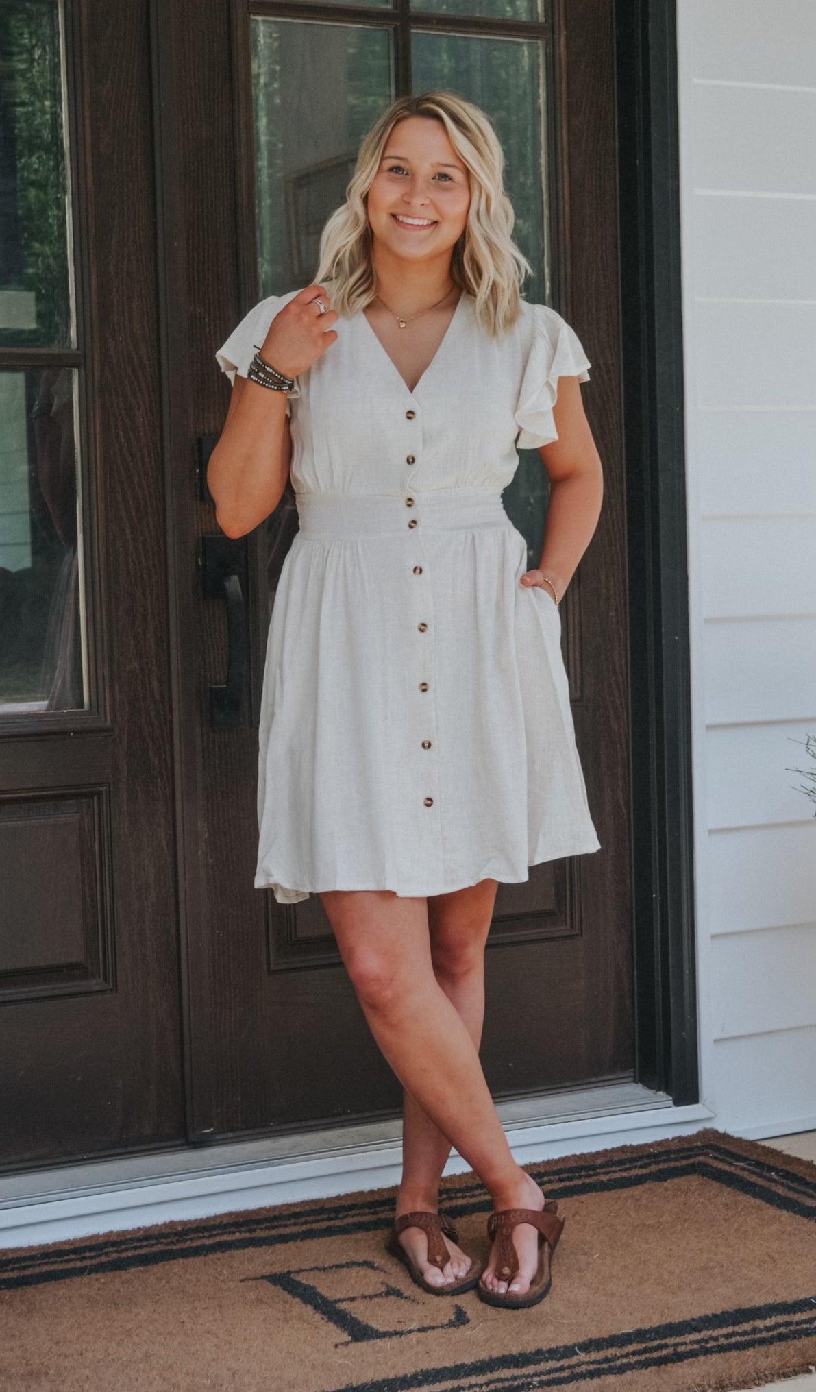 lush linen dress Free People Lush Life Linen Strapless Midi Dress In Antique Oak - 29% Off