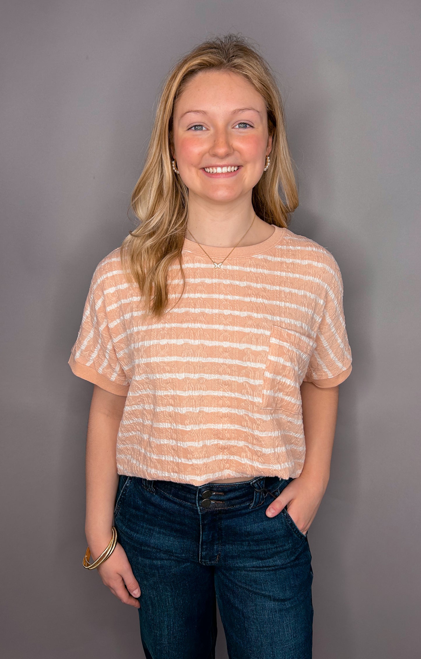 Simplistically Striped Top