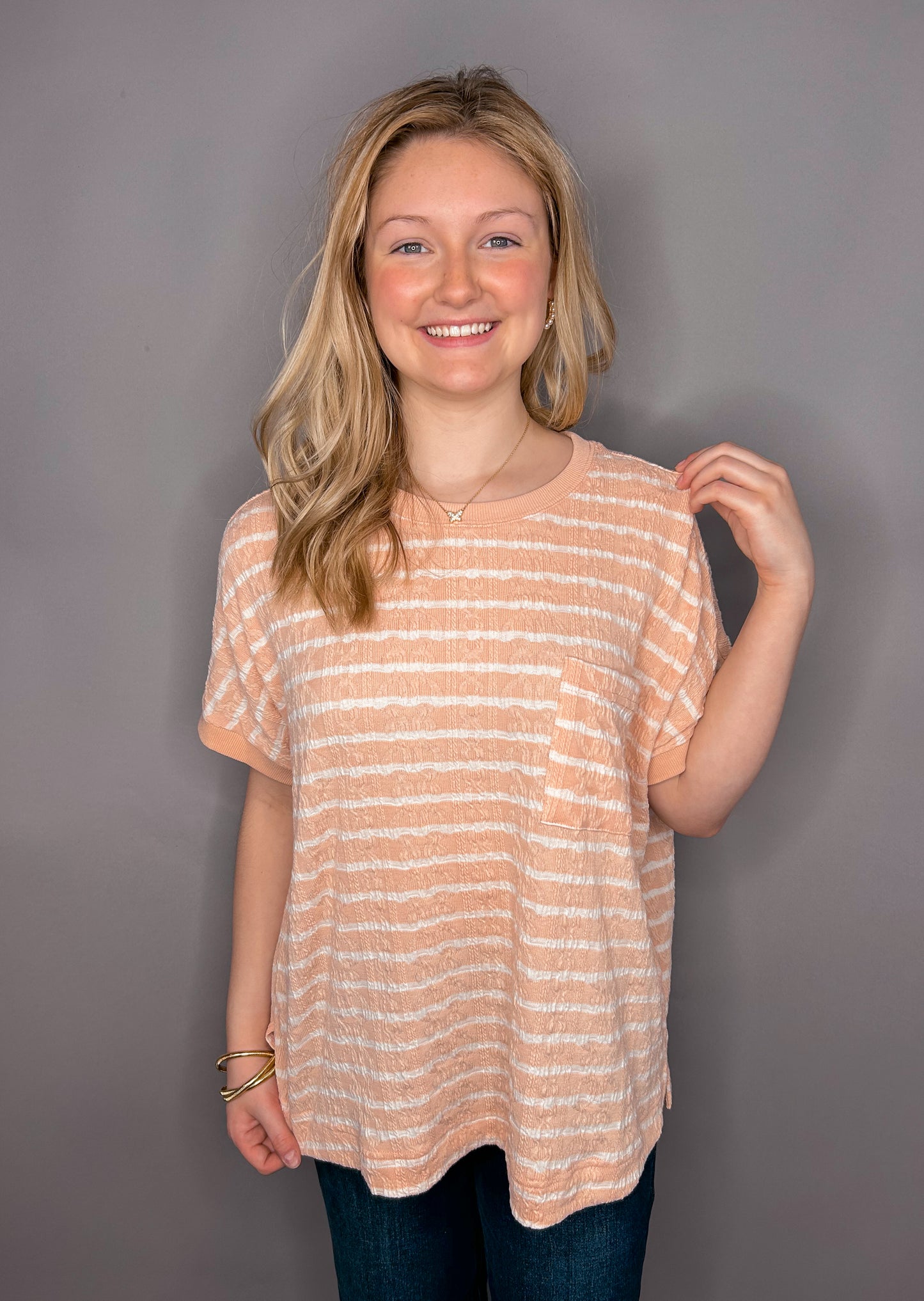 Simplistically Striped Top