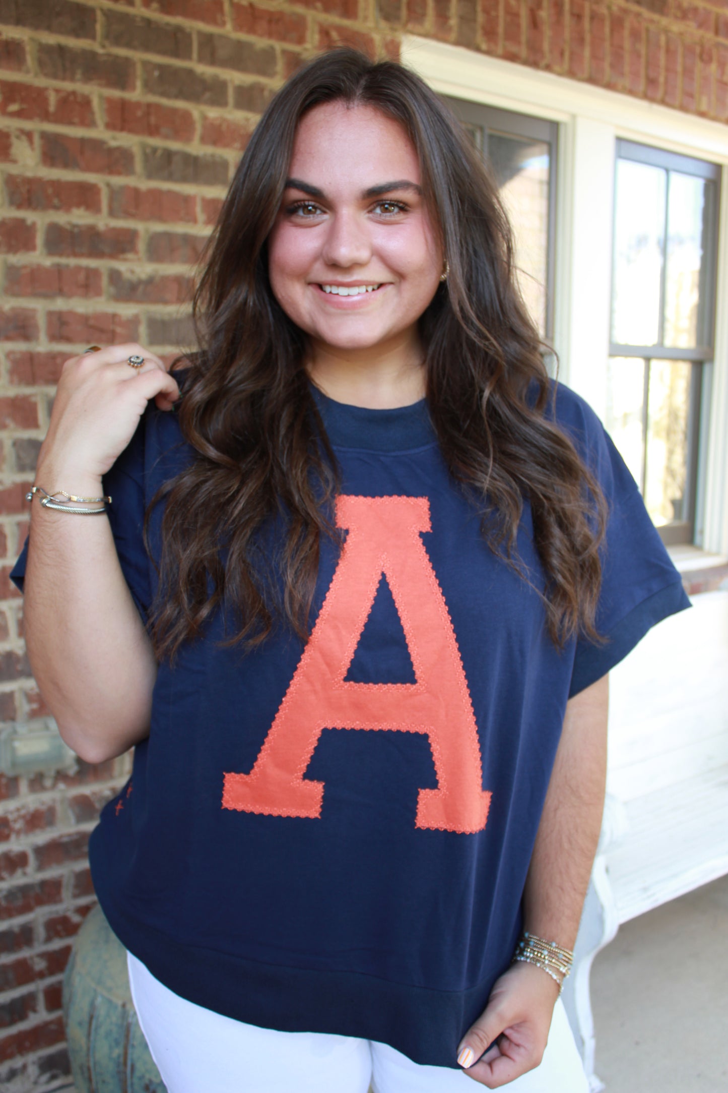Letterman Top- Auburn