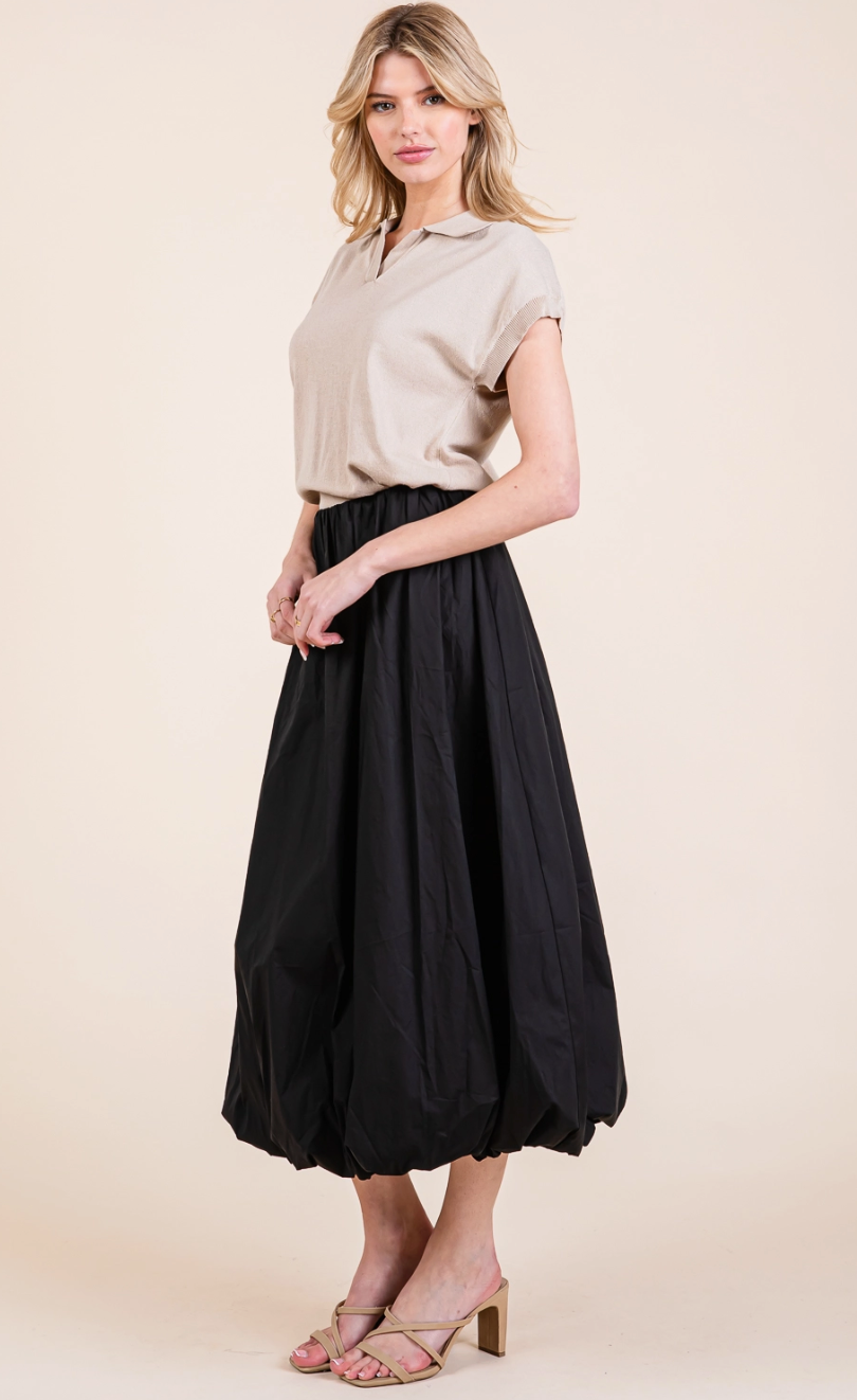 Bubble Hem Midi
