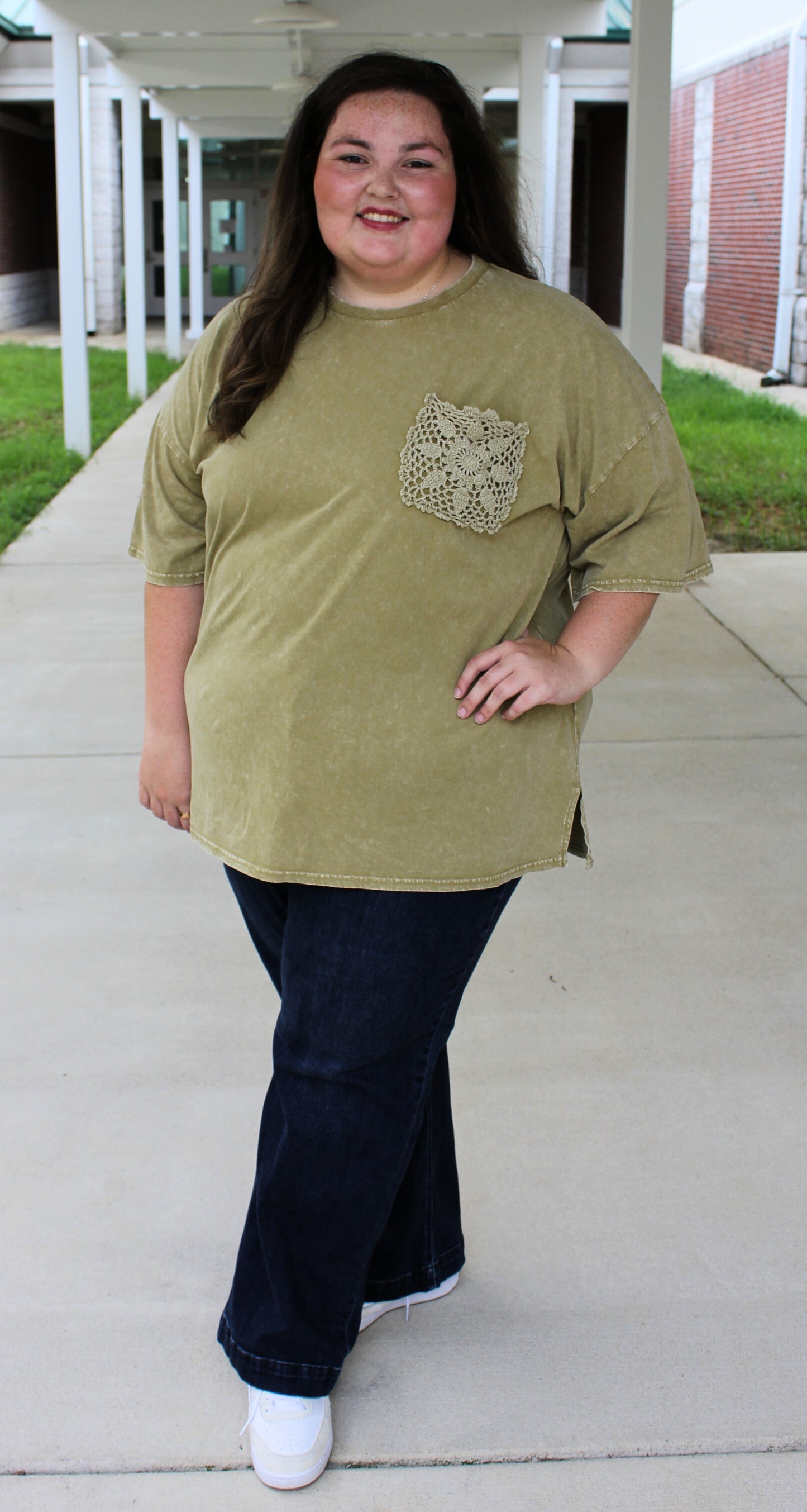 Crochet Pocket Tee