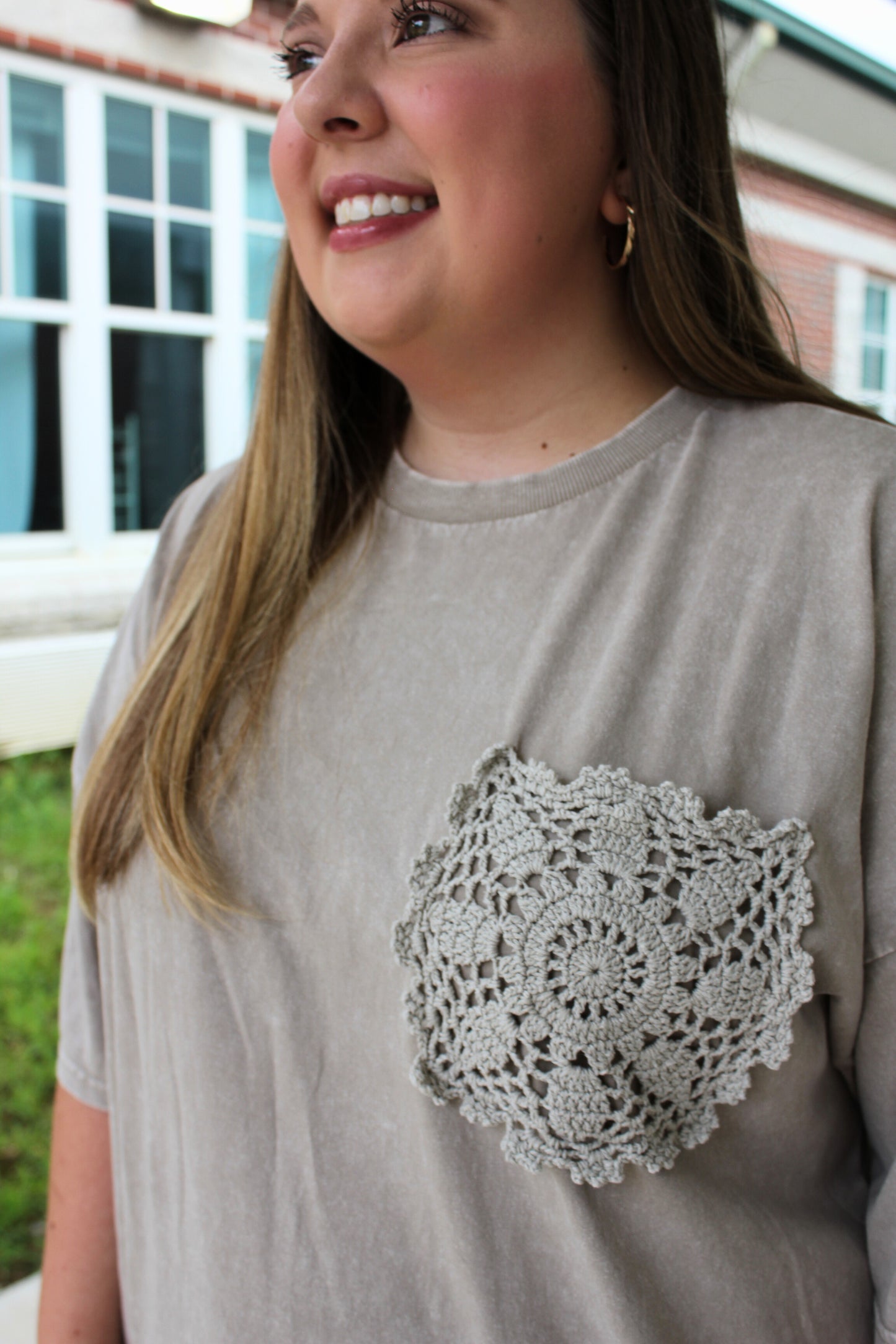 Crochet Pocket Tee