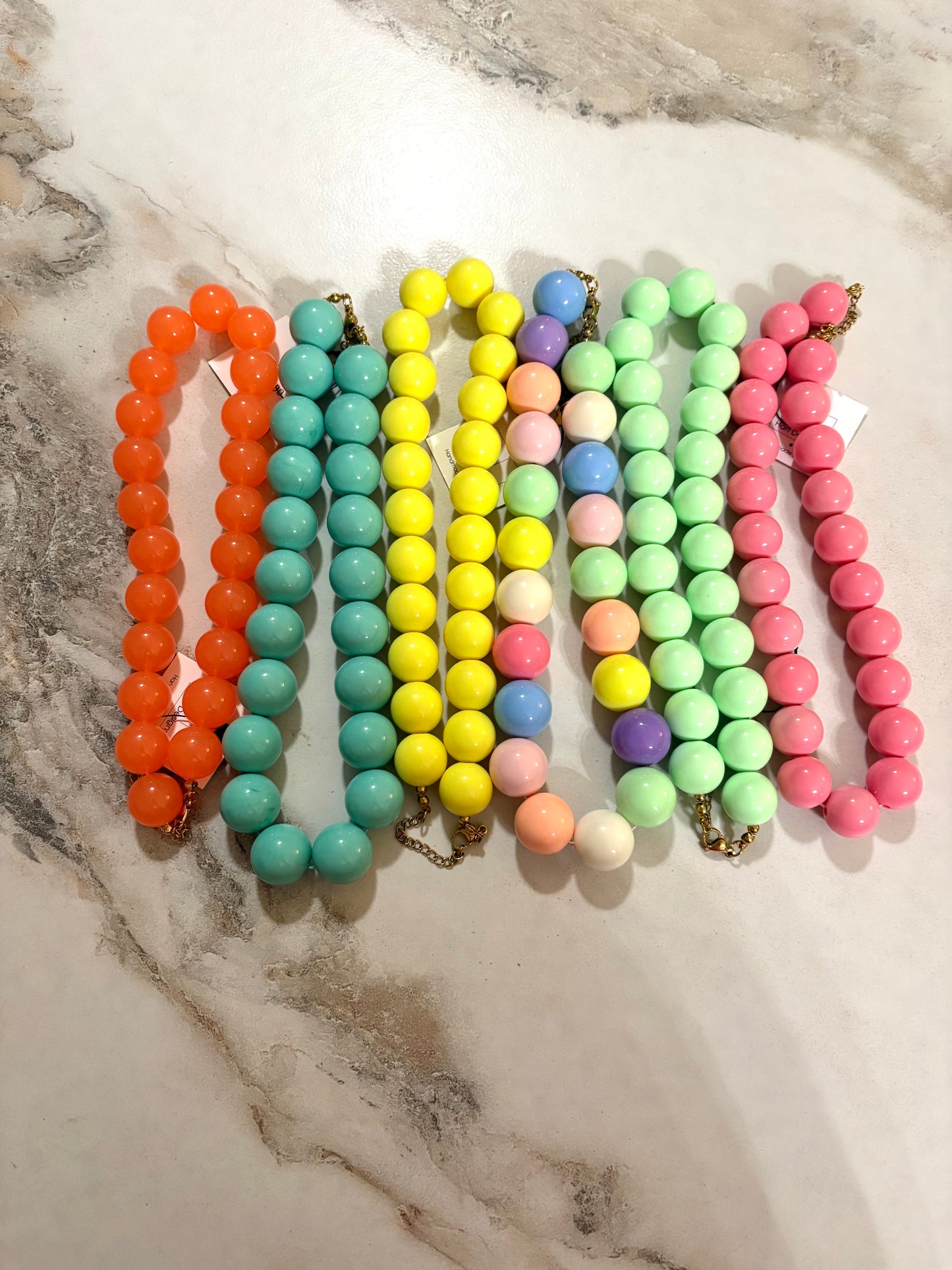 Pop of Color Beaded Necklaces