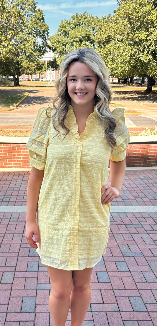 Limoncello Textured Dress