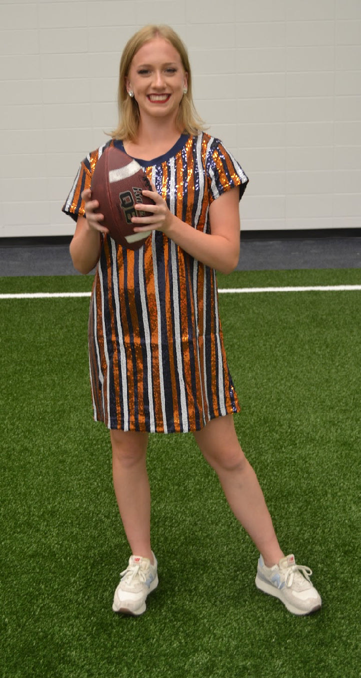 Saturday Night Lights Dress- Tigers