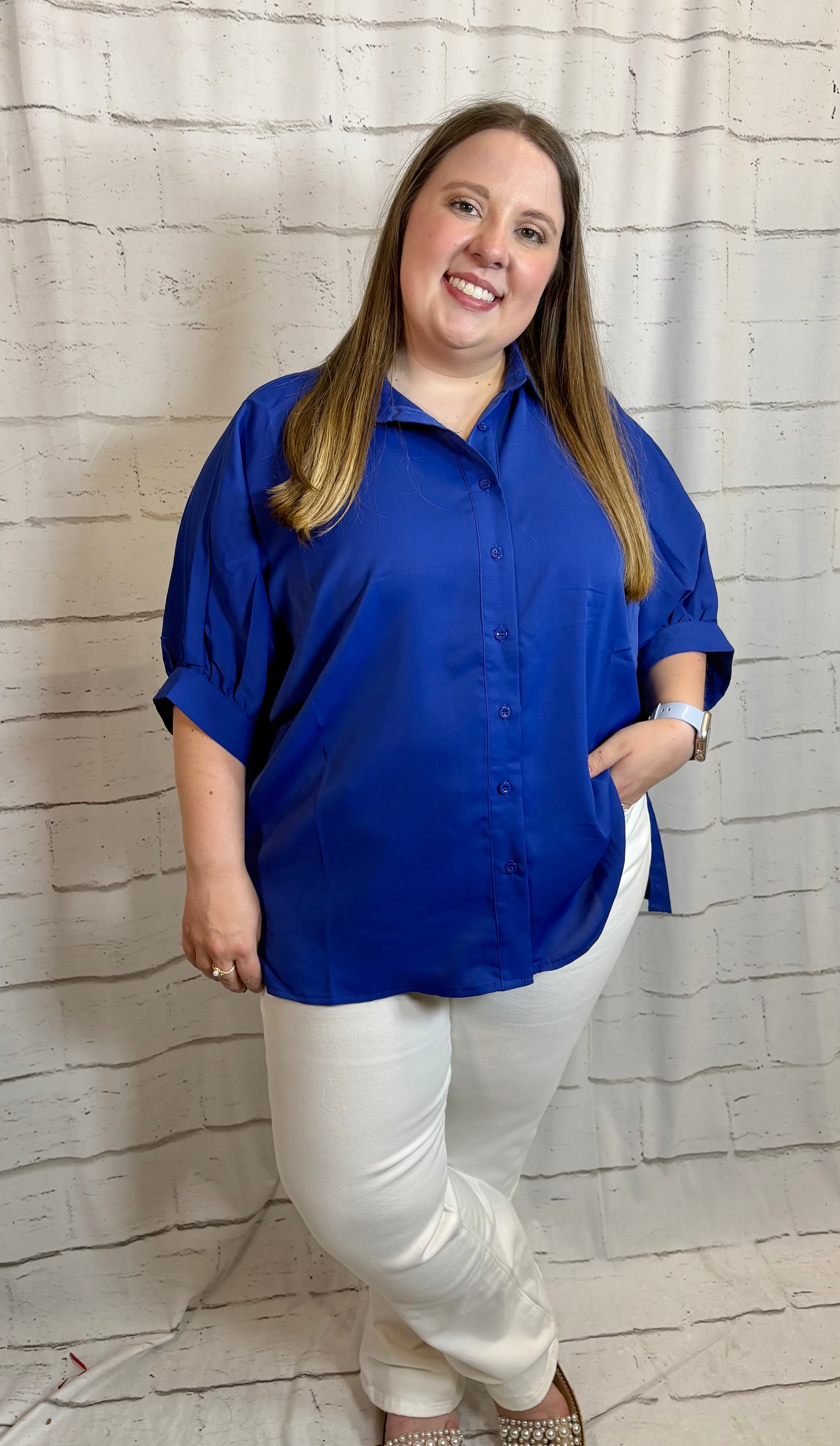Sloan Button Down- Royal