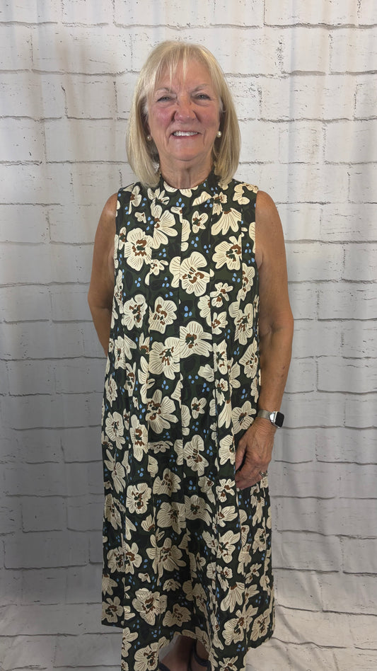 Verdigris Tie Dress