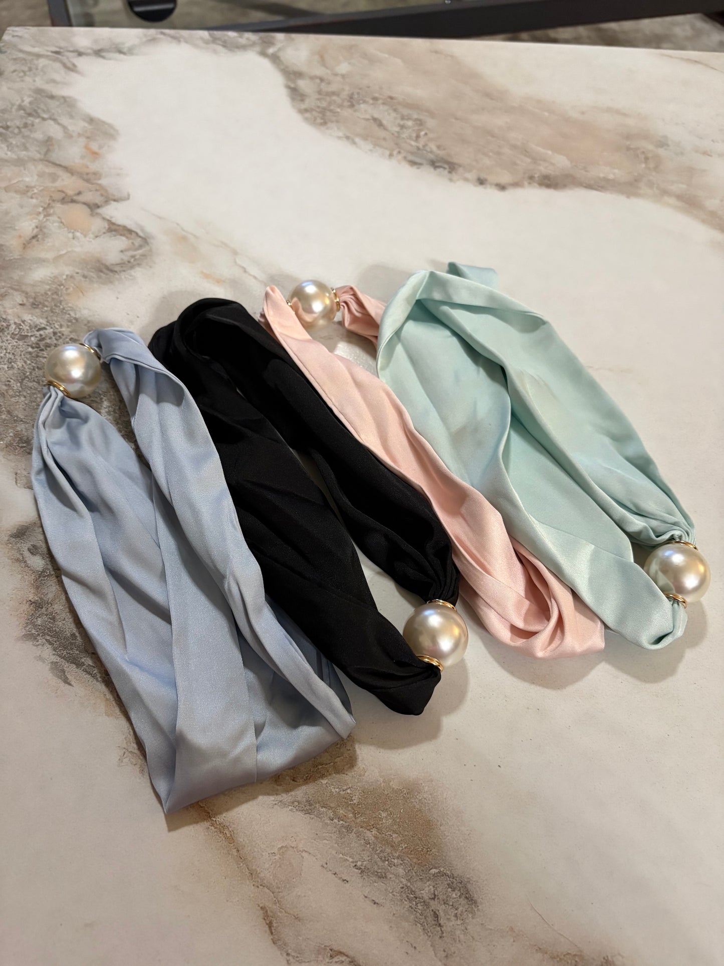 Magnetic Pearl Scarves