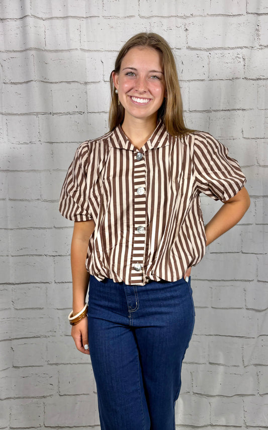 Sloane Striped Blouse