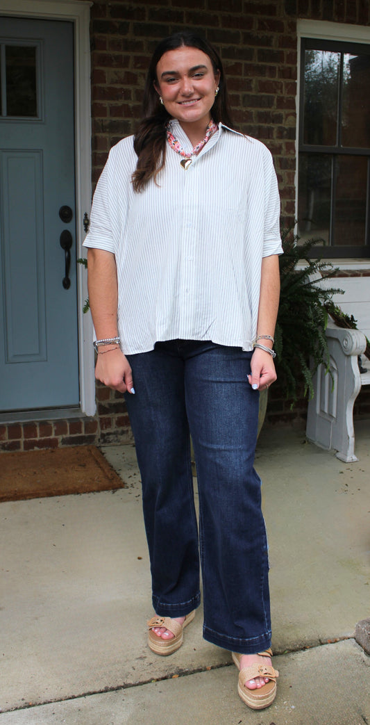 Midtown Striped Blouse