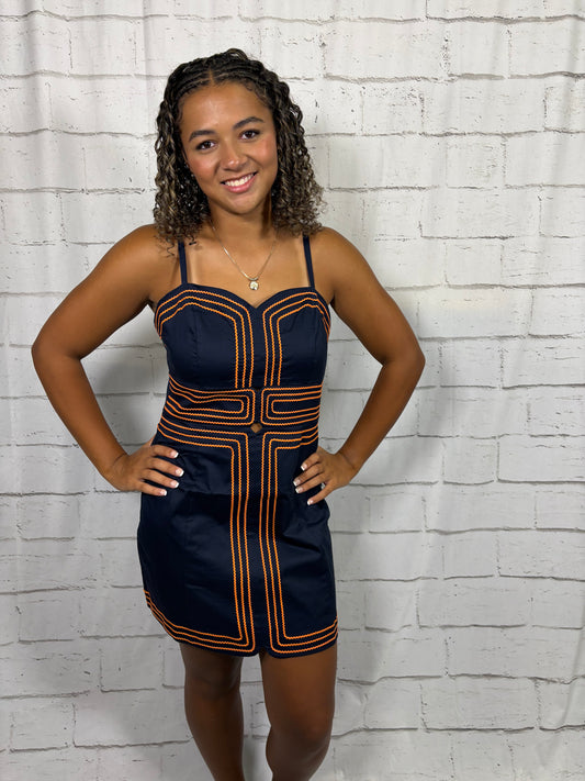 The Varsity Dress- Auburn