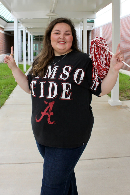 Oversized Gameday Tee- Crimson Tide