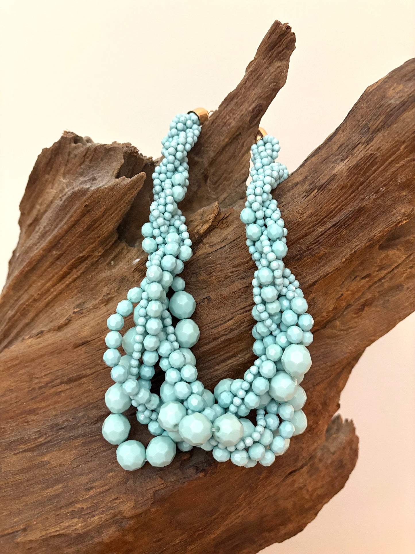 Estella Beaded Necklace- Blue