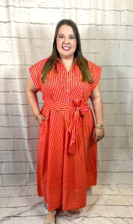 Bright & Bold Stripe Dress