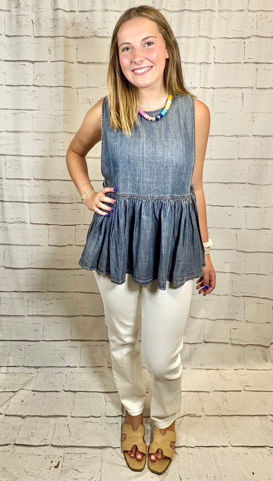 Blue Jean Babe Top