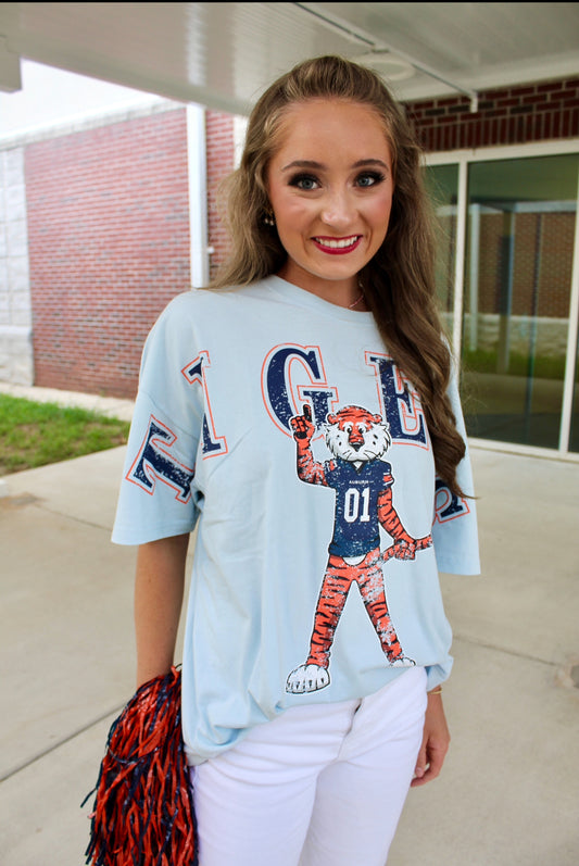 Oversized Gameday Tee- AU Tigers