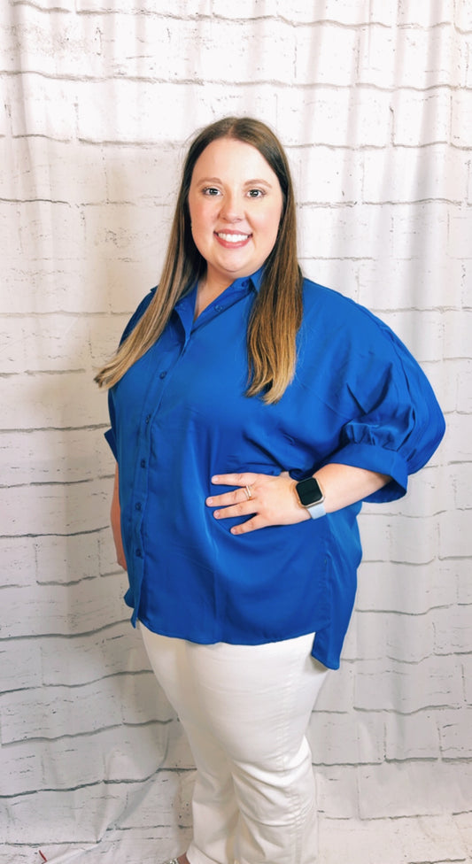 Sloan Button Down- Royal