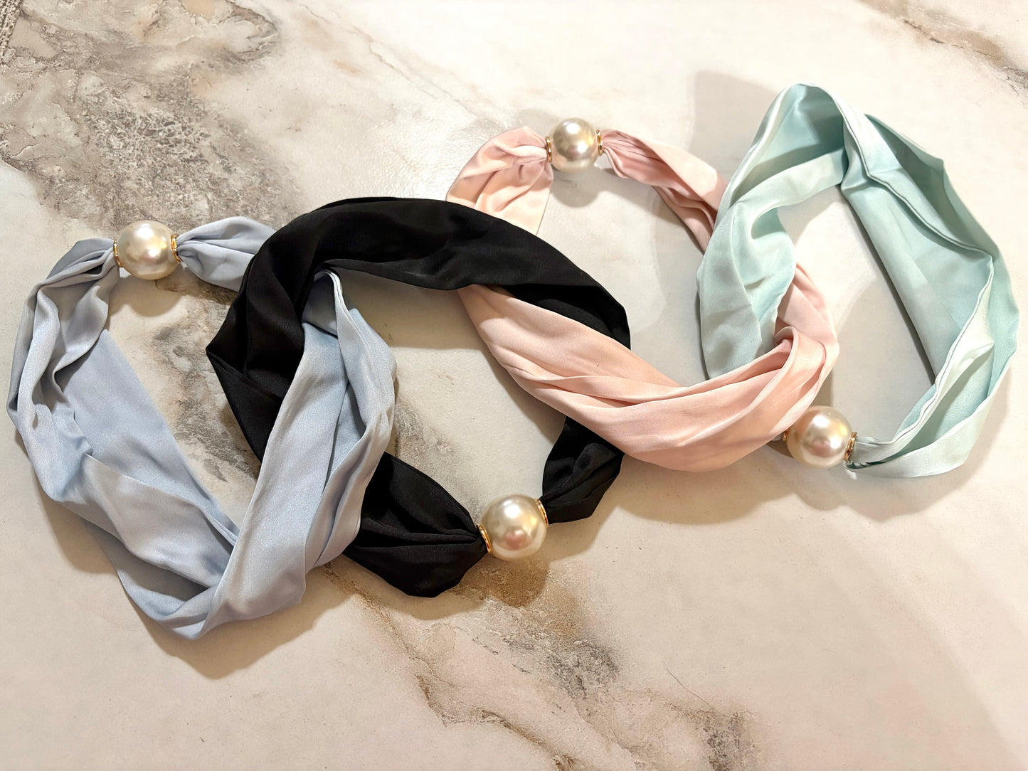 Magnetic Pearl Scarves