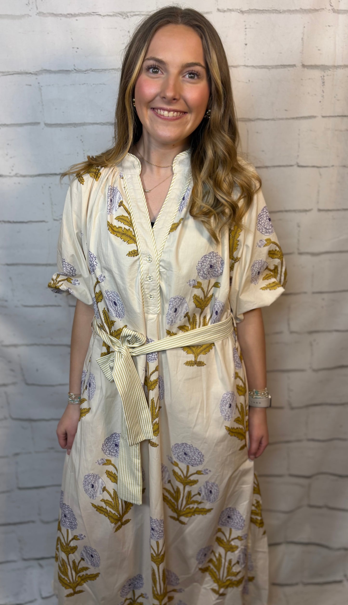 Wildflower Bloom Dress- Cream
