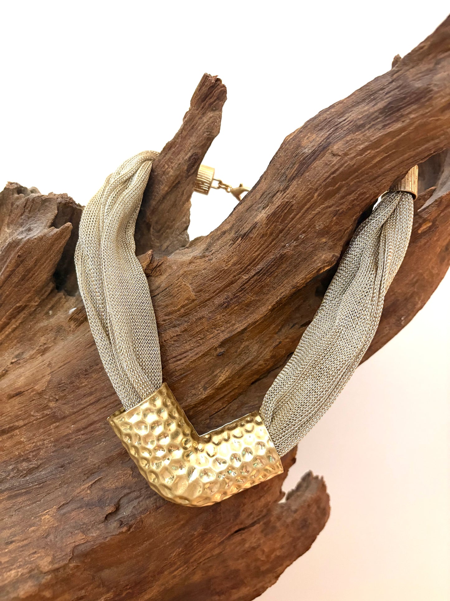 Versatile Gold Mesh Necklace