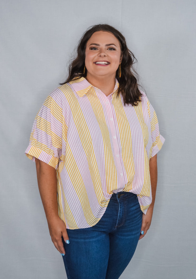 Sherbert Striped Top