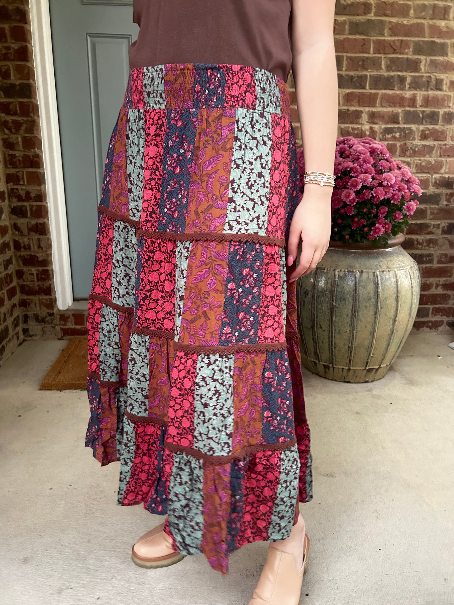Patchwork Maxi Skirt