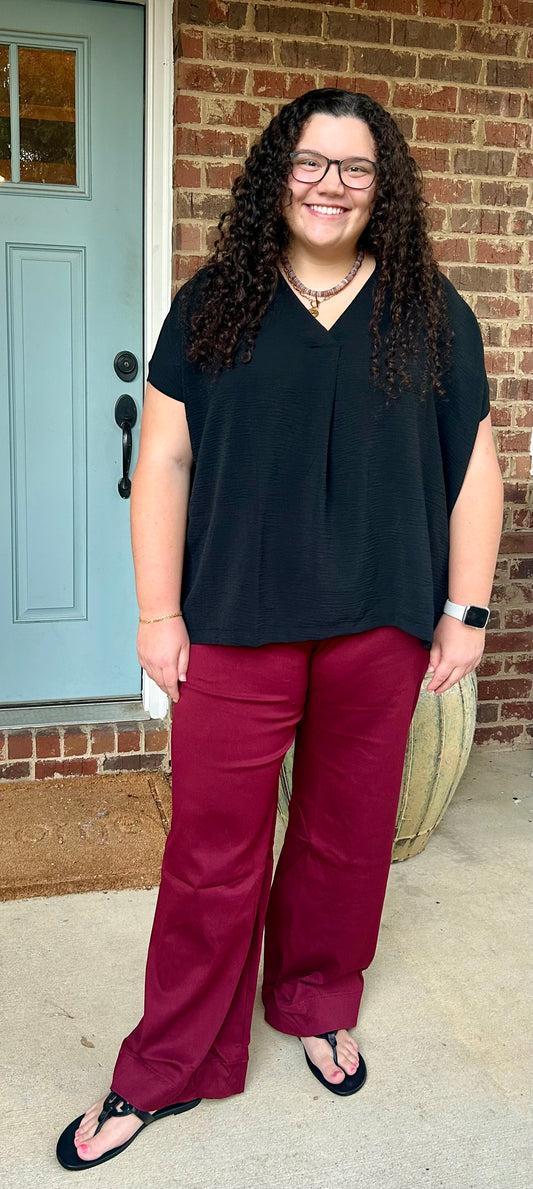 Any Occasion Pant - Burgundy
