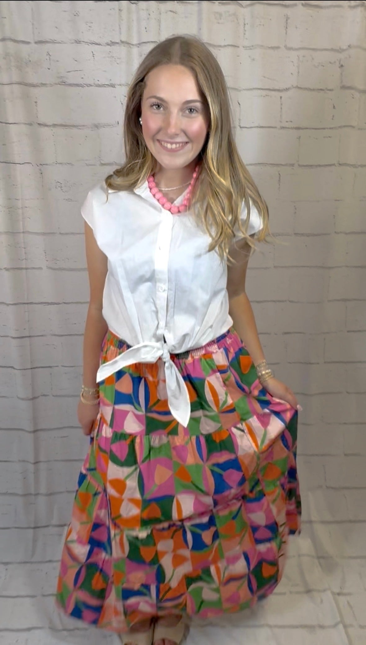 Spring Fields Maxi Skirt