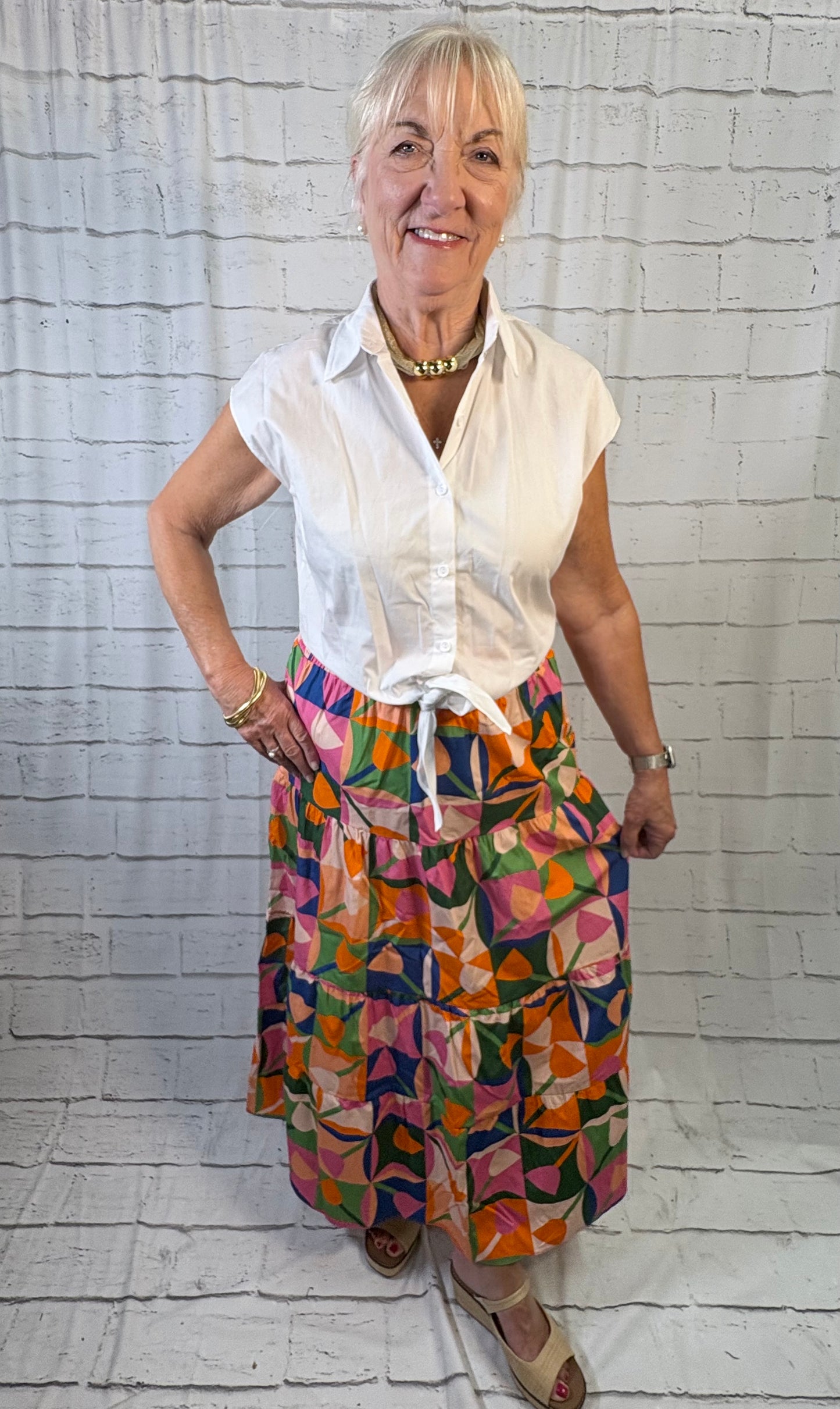 Spring Fields Maxi Skirt