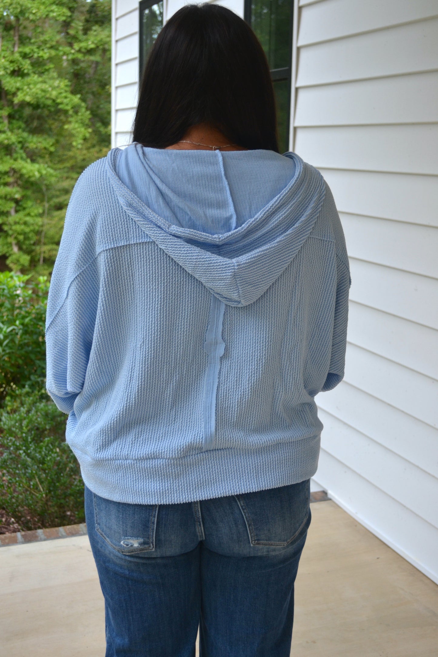 Hooded Henley Top