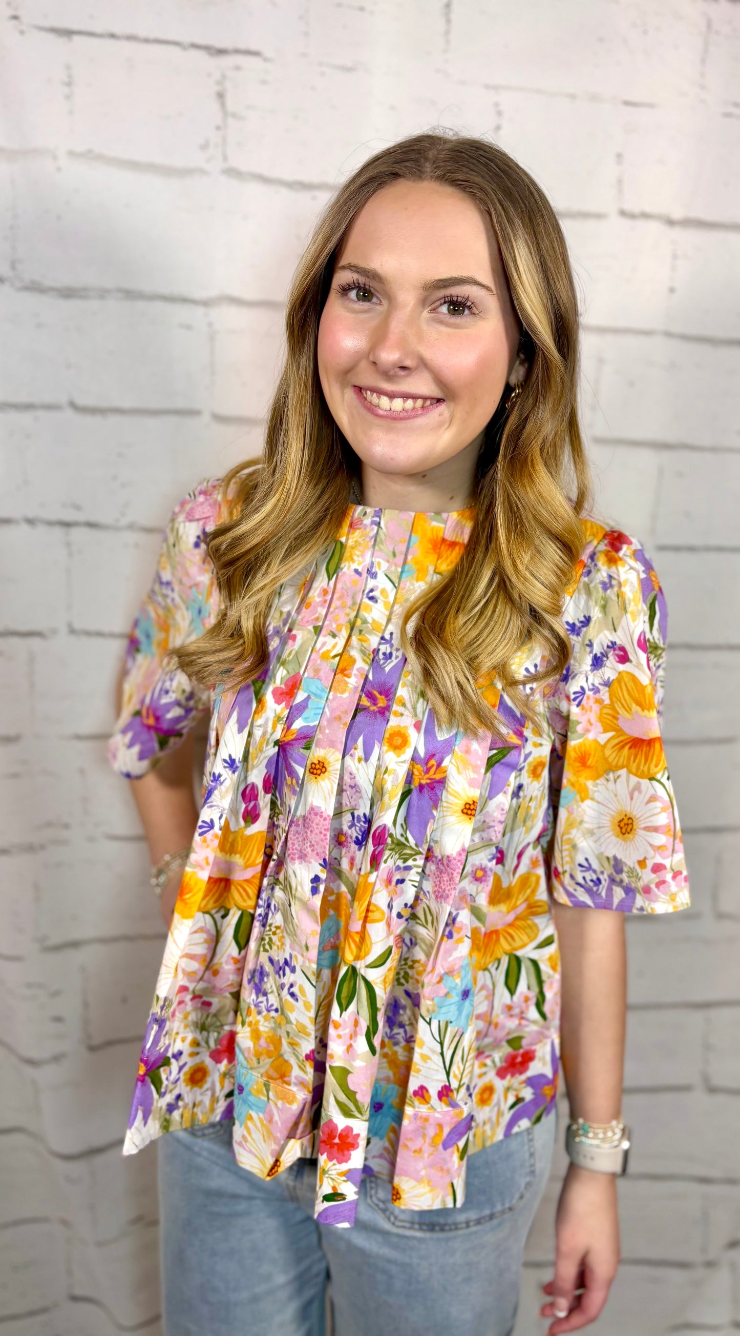 Garden Pleated Swing Top