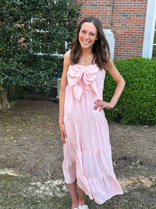 Bow Tie Tiered Midi