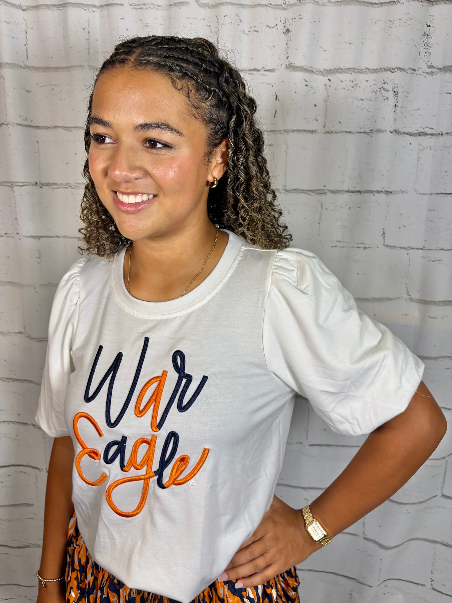 Touchdown Cheer Top- War Eagle