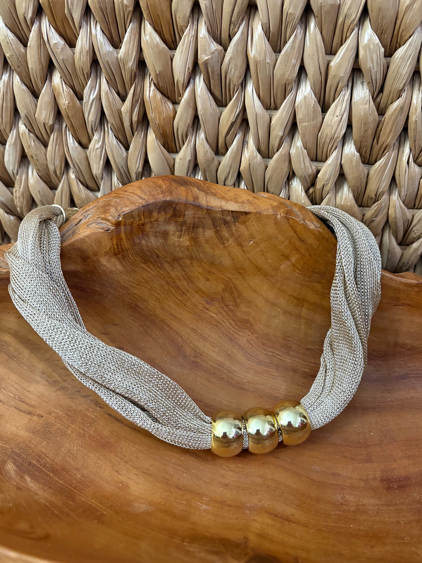 Versatile Gold Mesh Necklace