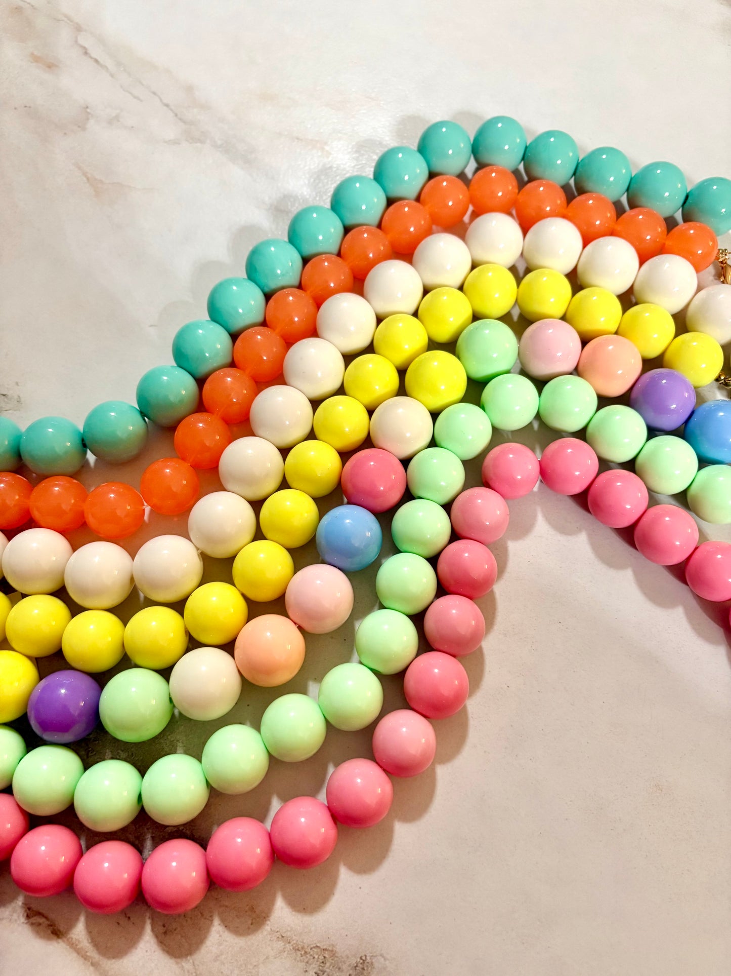Pop of Color Beaded Necklaces