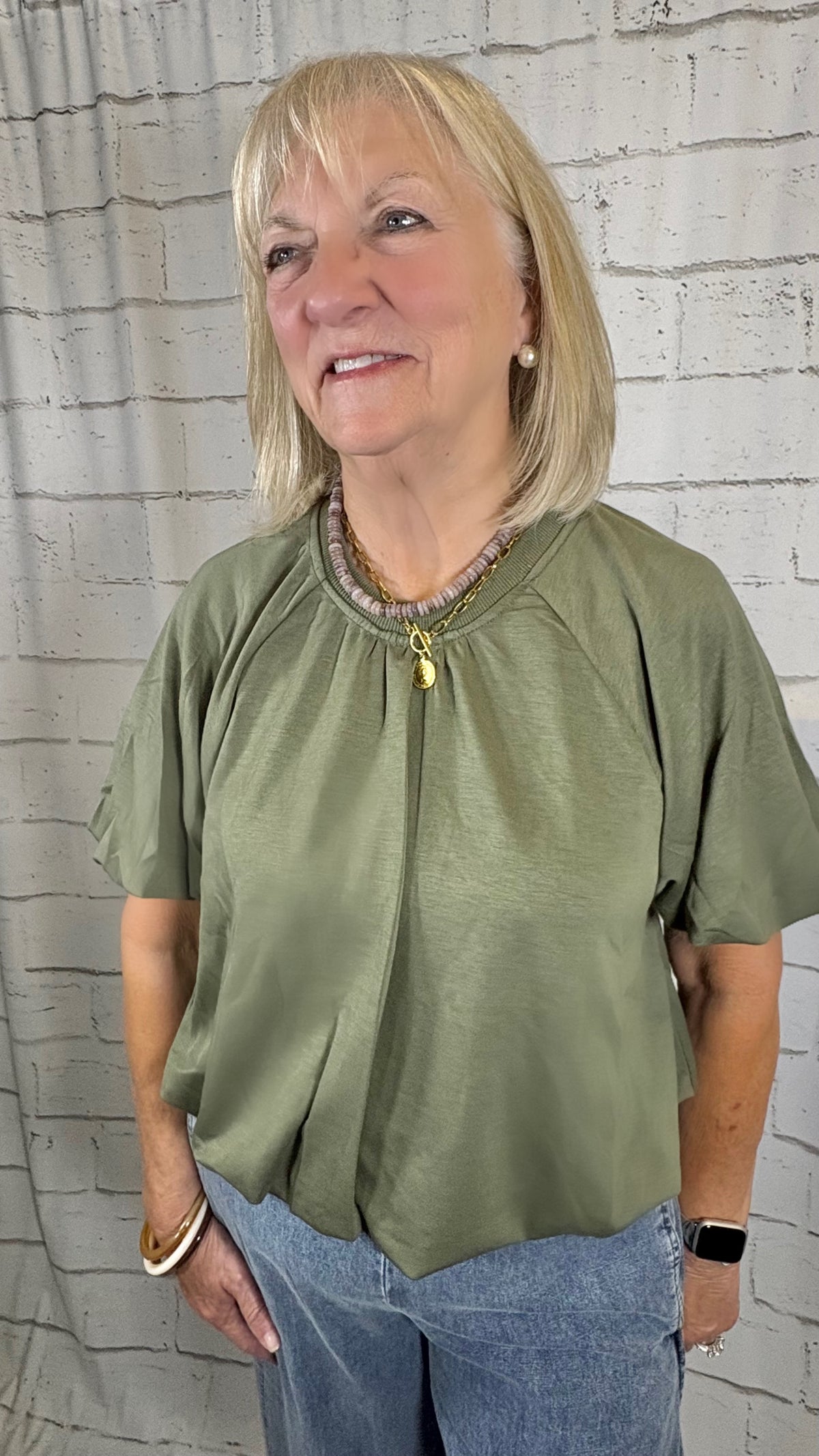 Bubble Hem Fall Tee