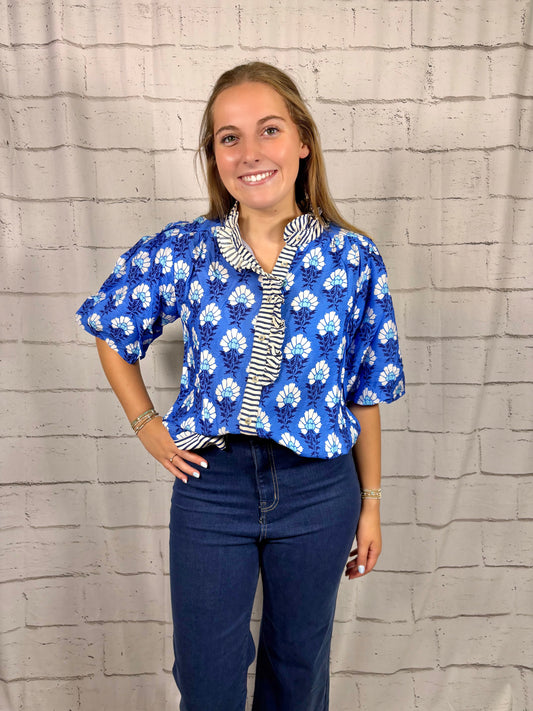 Blooms & Ruffles Top