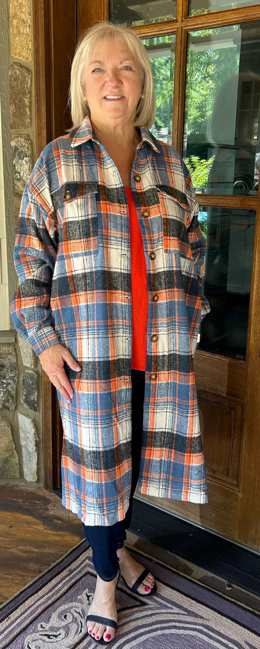 Auburn Plaid Shacket