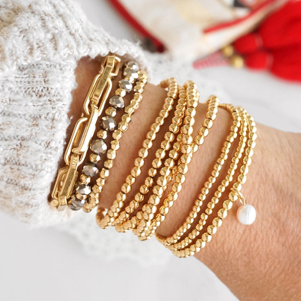 Gold Bead Stackable